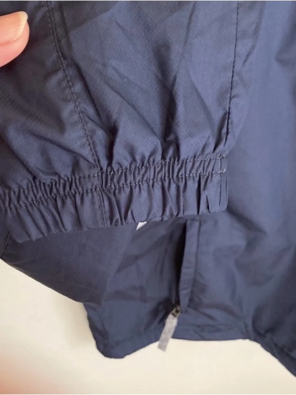 North End Sport Navy Windbreaker with Light Gray Accents, Size Medium, 1/2 zip